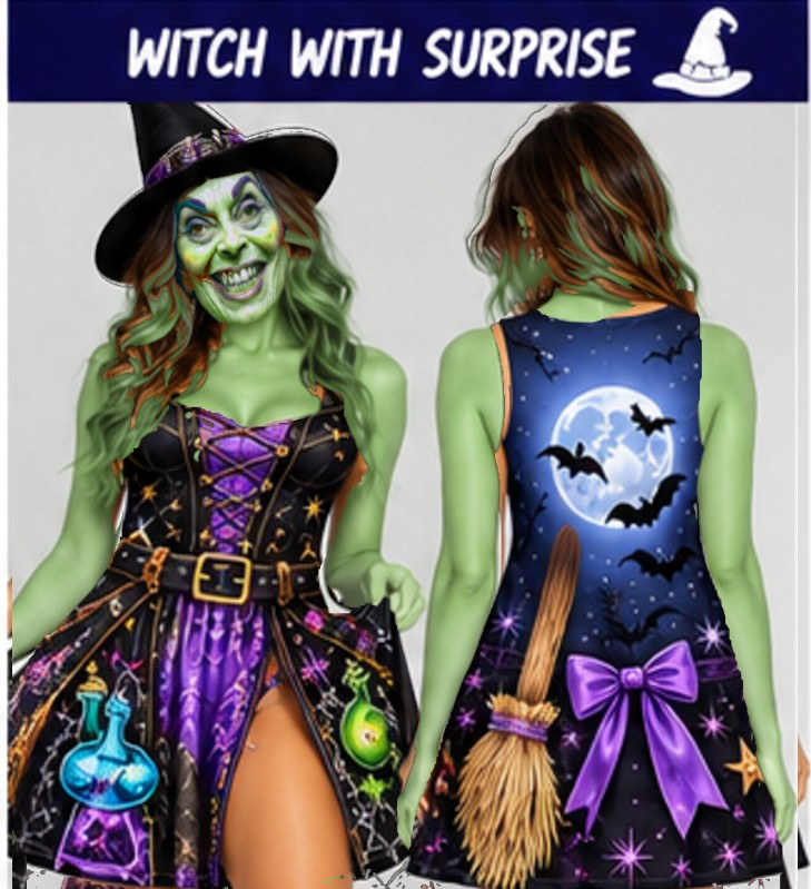 Witch With Surprise Dress