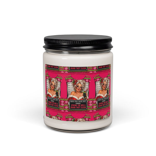 9oz Scented Soy Candle — Retro Glam Pink Label (Designer Scents)