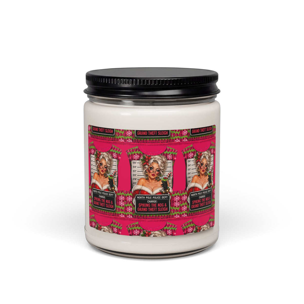 9oz Scented Soy Candle — Retro Glam Pink Label (Designer Scents)