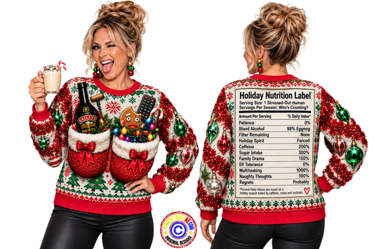 “Holiday Emergency Bra – Support What Matters”  — Gag Christmas Holiday Tee