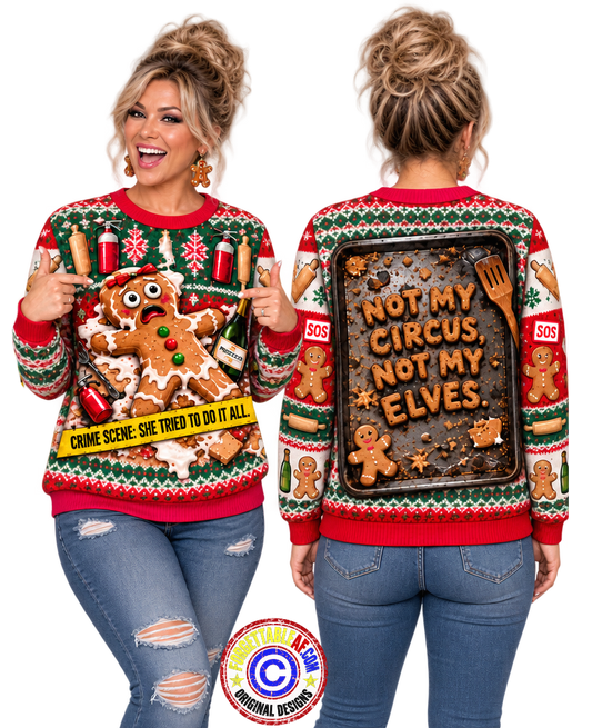 Gingerbread Meltdown – Crime Scene Holiday Tee
