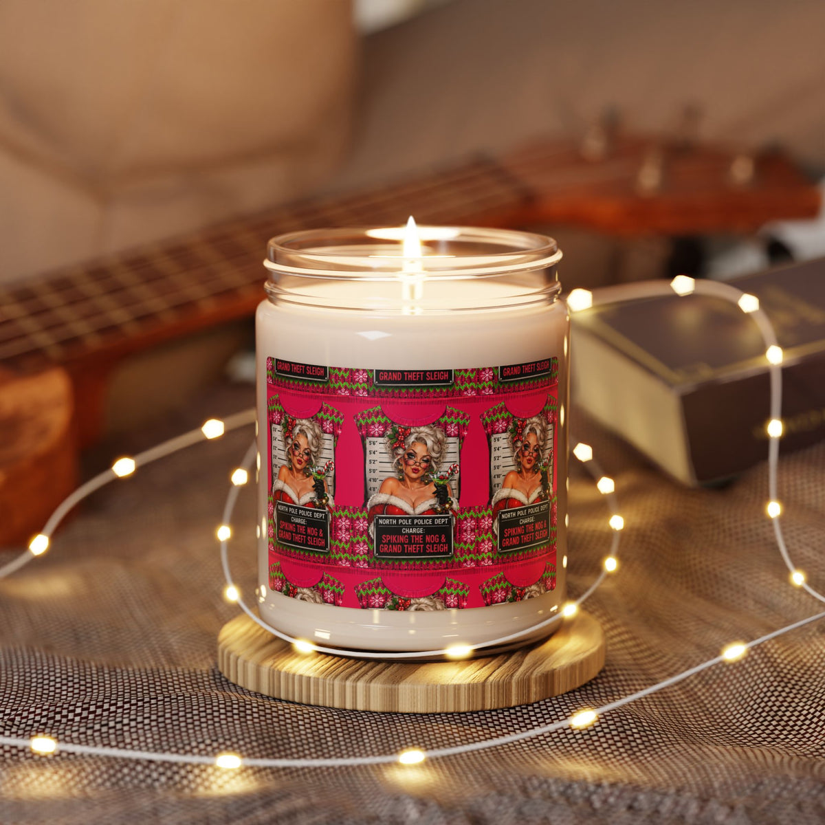 9oz Scented Soy Candle — Retro Glam Pink Label (Designer Scents)