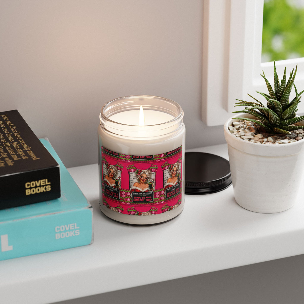 9oz Scented Soy Candle — Retro Glam Pink Label (Designer Scents)