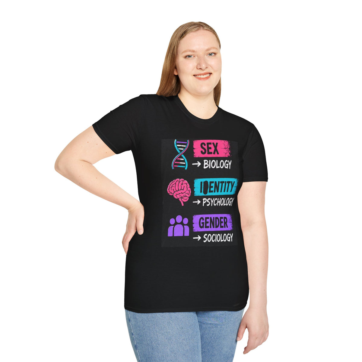 Identity Science T-Shirt — DNA Didn’t Get the Memo – Still the Same DNA Skeleton Tee