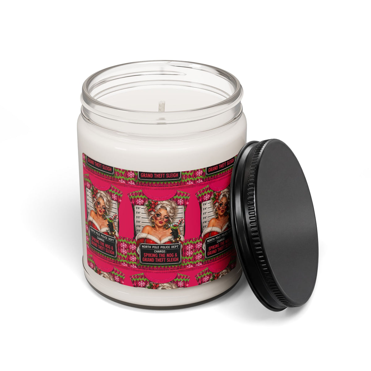 9oz Scented Soy Candle — Retro Glam Pink Label (Designer Scents)