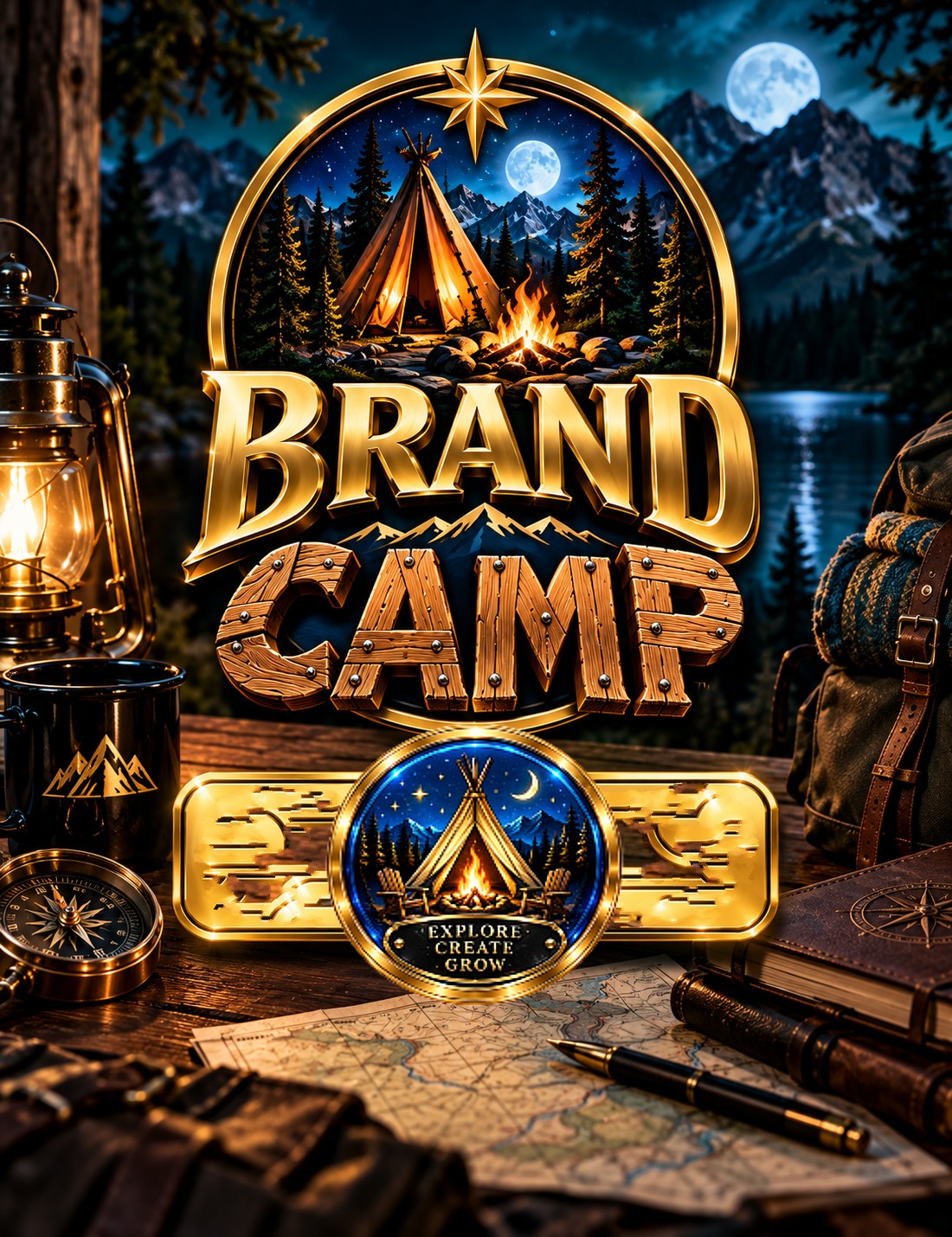 BRANDCAMP The No‑BS Branding System That Finally Shows Small‑Business Owners Who They Are, Why They Matter, and How to Become UNforgettable