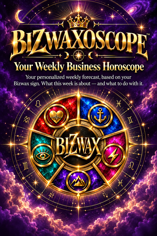BIZWAXOSCOPE Monthly Membership – Weekly Business Horoscope, Marketing To‑Dos, and Strategy Guidance for Your Bizwax Element